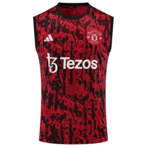 23-24 Manchester United Pre-Match Vest Jersey Red