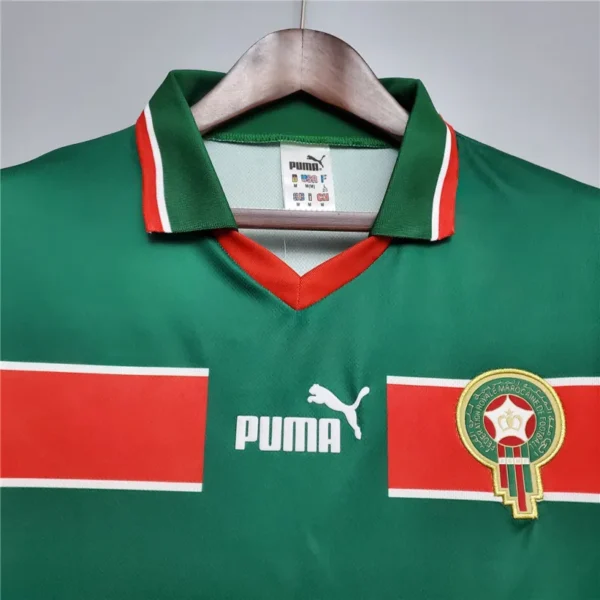 Morocco World Cup 1998 Rrtro Jersey Home - Image 3