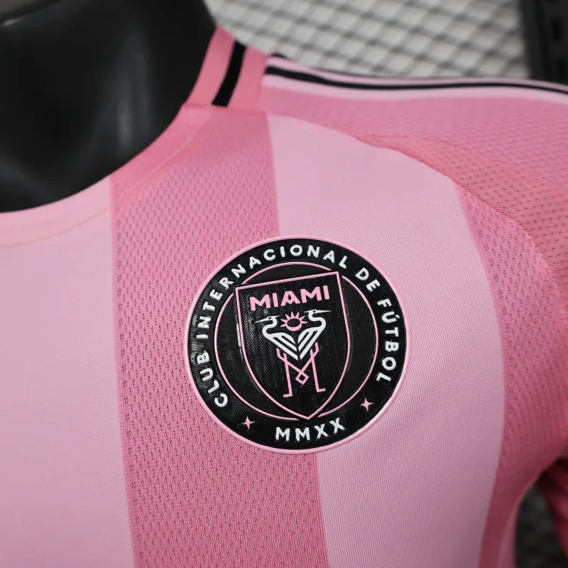 Inter Miami CF Home Pink Soccer Jersey Player Version Shirt 2025-26 - Image 5