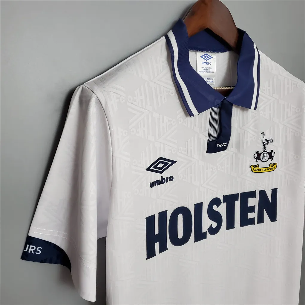 Tottenham Hotspur Retro Soccer Jersey Home Replica 1991/93 - Image 8