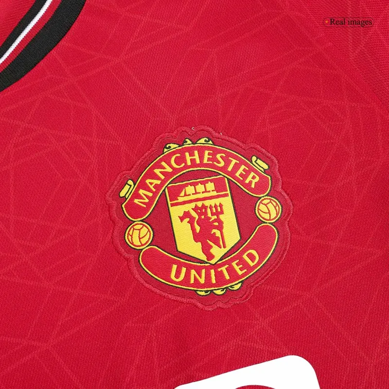 23-24 Manchester United Home Long Sleeve Jersey - Image 7