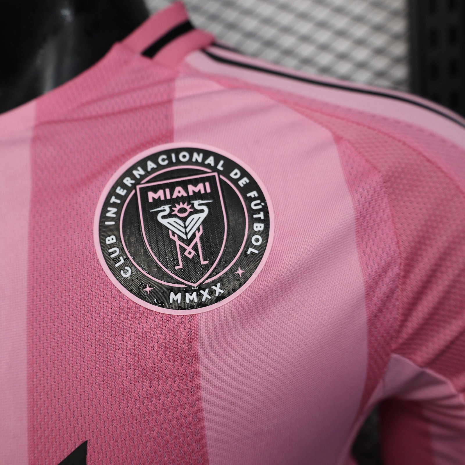 Inter Miami CF Home Pink Soccer Jersey Player Version Shirt Long sleeve 2025-26 - Image 4