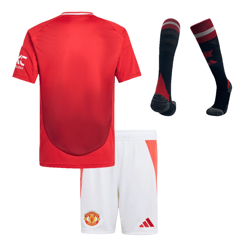 2024-25 Kids Manchester United Custom Home Full Soccer Kits - Image 2