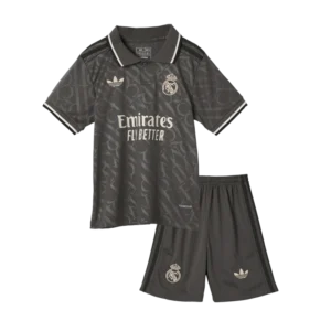 24-25 Third Away Grey Kids Kits Jersey+Shorts