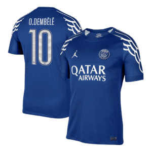 O.DEMB¨¦L¨¦ #10 PSG Soccer Jersey Fourth Away Custom Shirt 2024-25 - UCL