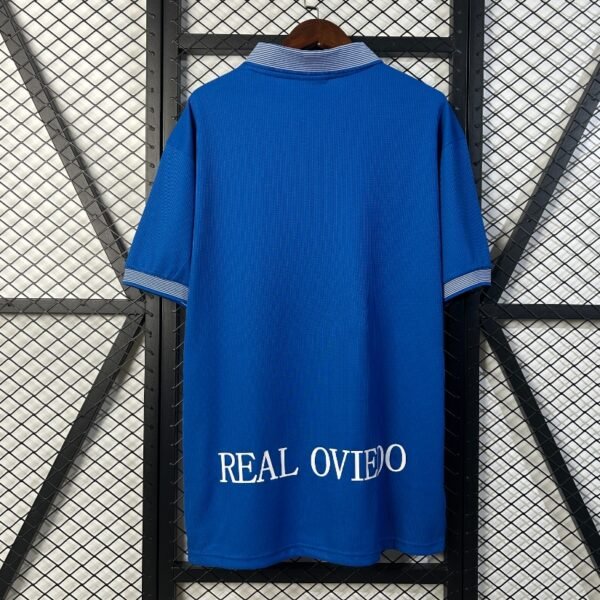 9697 Real Oviedo Home jerysey Retro Edition Football Shirt - Image 3