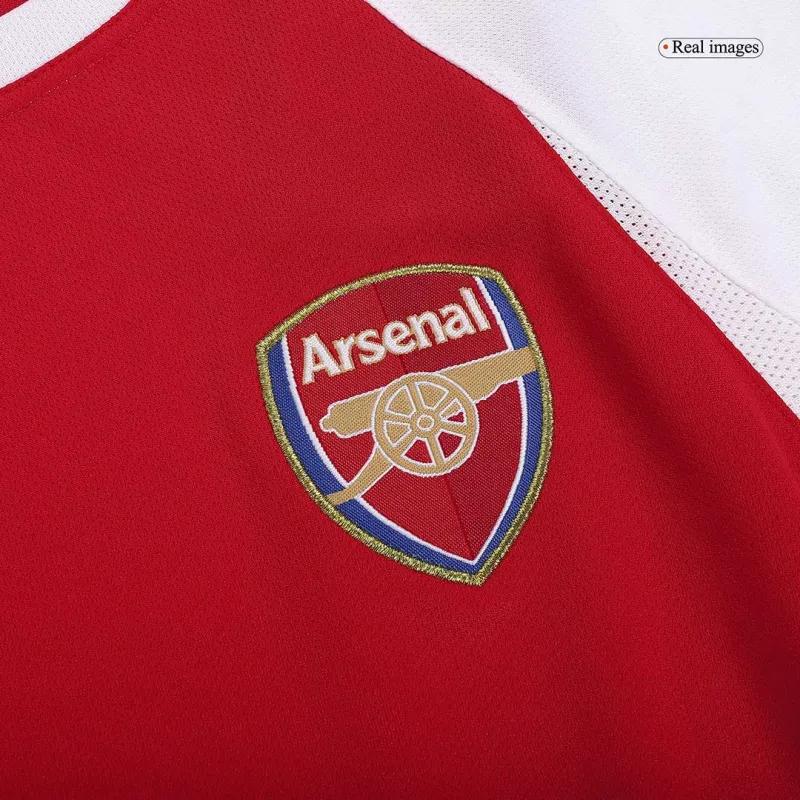 02-04 Arsenal Retro Home Long Sleeve Jersey - Image 7