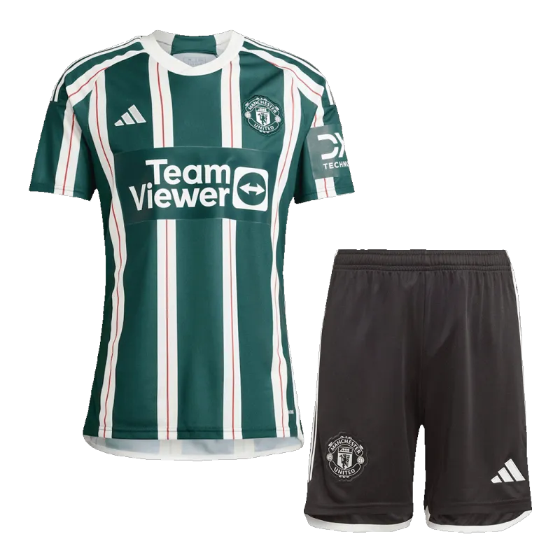 23-24 Manchester United Away Whole Kit Jersey+Shorts+Socks - Image 2