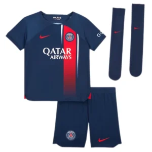 23-24  Kids PSG Home Whole Kit Jersey+Shorts+Socks