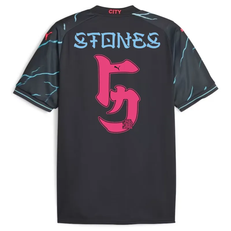 2023/24 Manchester City HAALAND #9 GREALISH #10 DE BRUYNE #17 J.ALVAREZ #19 FODEN #47 Japanese Tour Printing Third Jersey - Image 7
