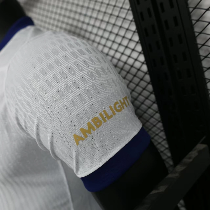 2025-26 Barcelona Home Player Version Shirt White Jersey Without Spofity Text - Image 9