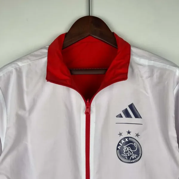 2023-2024 Ajax Reversible Windbreaker£¨Red-White£©Soccer Jersey 1:1 Thai Quality - Image 7