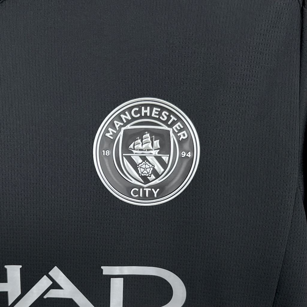 Manchester City Black 3th Away Football Shirt 2025/2026 Fan Version - Image 4