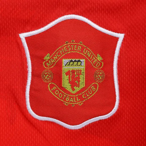 1994/96 Manchester United Retro Long Sleeve Jersey Home - Image 3