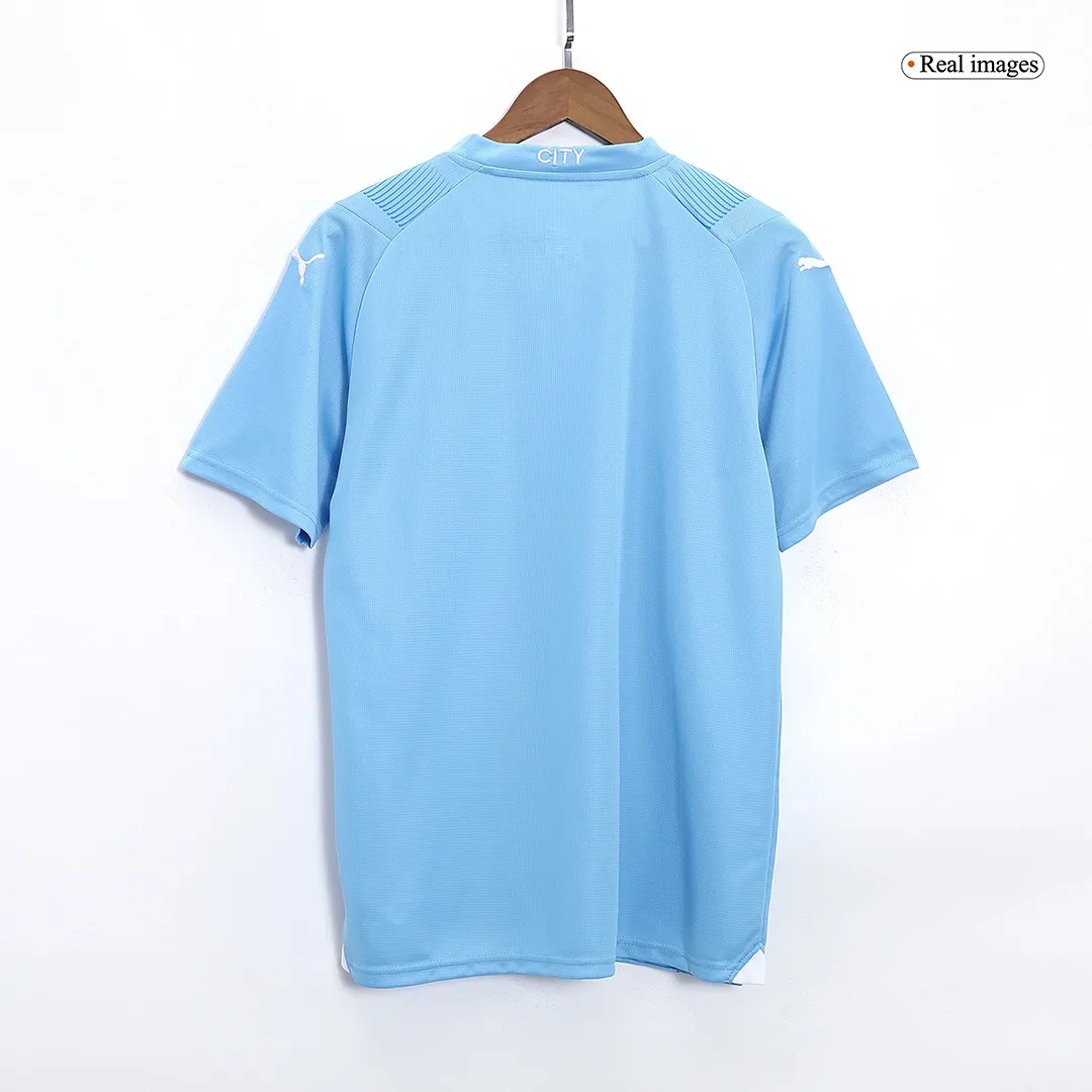 2023/24 Manchester City HAALAND #9 GREALISH #10 DE BRUYNE #17 STONES #5 J.ALVAREZ #19 FODEN #47 Japanese Tour Printing Home Jersey - Image 8