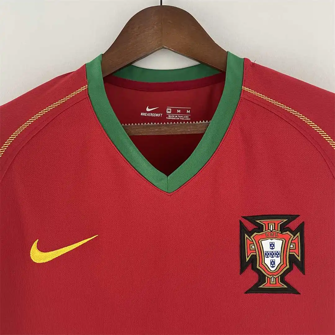 2006 Portugal Retro Jersey Home World Cup - Image 3