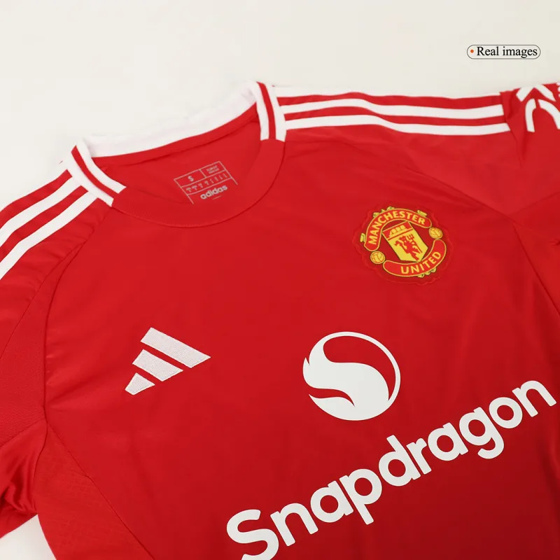 24-25 Manchester United Home Full Kit(Jersey+Shorts+Socks) - Image 8
