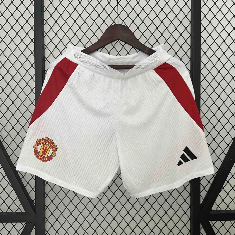 24-25 Manchester United Home Soccer Shorts - Image 3