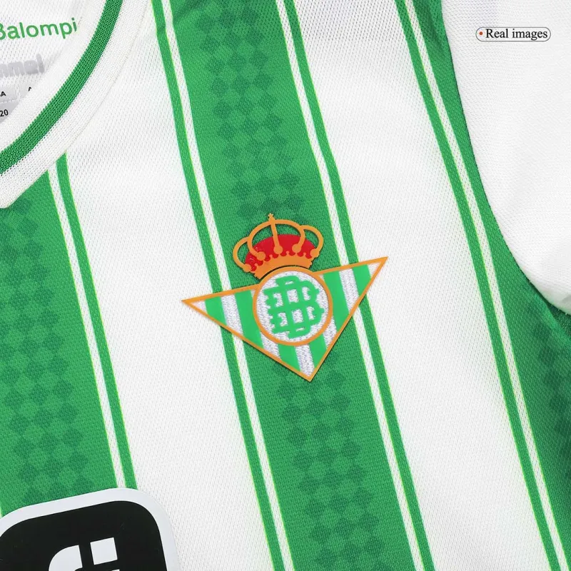 Kids Real Betis 2023/24 Home Kit Jersey+Short - Image 6