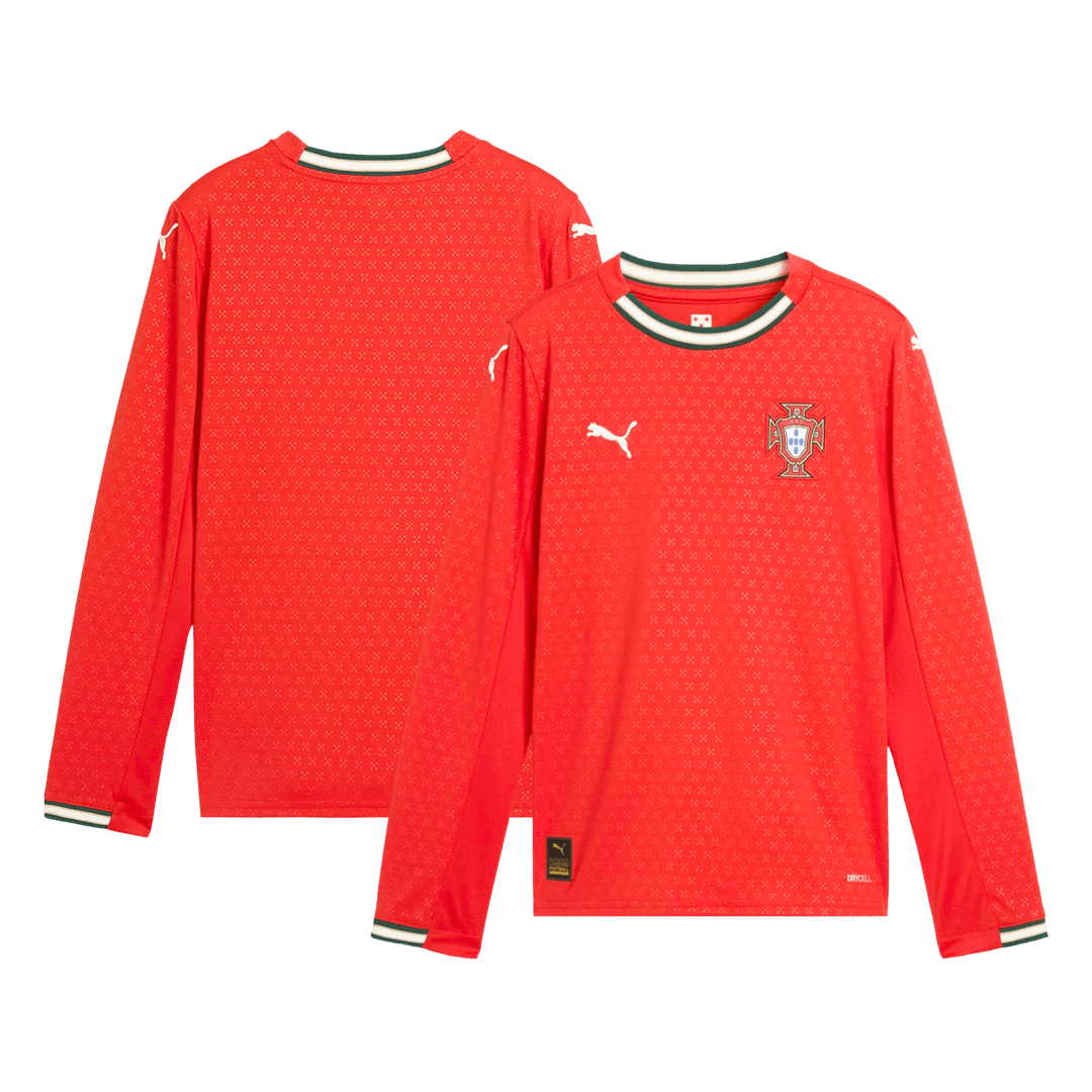Portugal Long Sleeve Jersey Home Football Shirt 2025
