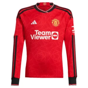23-24 Manchester United Home Long Sleeve Jersey