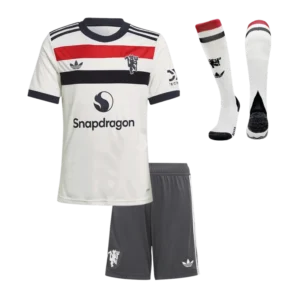 Kids Manchester United Custom Third Away Full Soccer Kits 2024-25