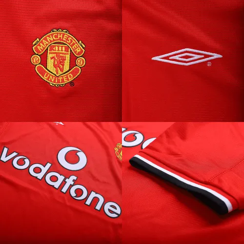 2000/02 Manchester United Retro Jersey Home - Image 3