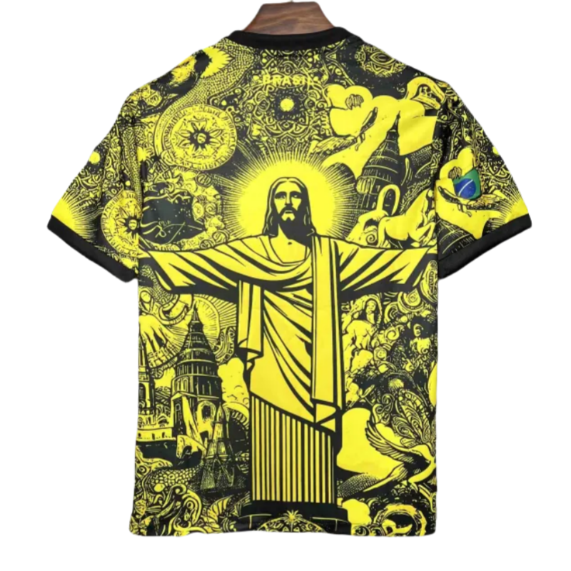2024 Brazil Christ the Redeemer Special Kit Shirt Football - Image 2