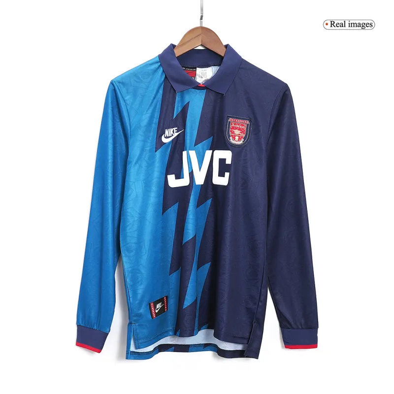 95-96 Arsenal Retro Away Long Sleeve Jersey - Image 7