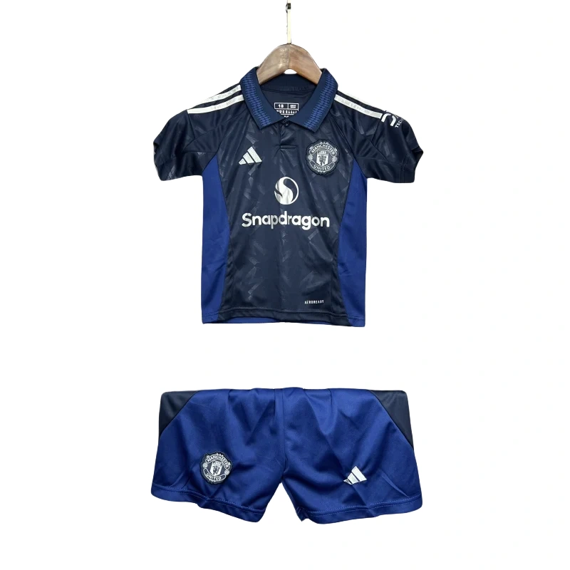 24-25 Manchester United Away Kids Jersey+Shorts - Image 3