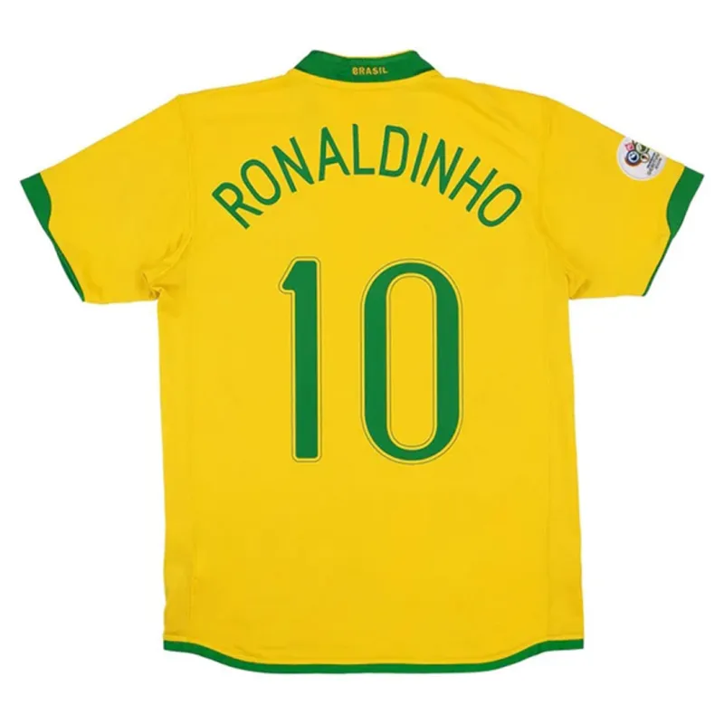 Brazil Retro Jersey Home World Cup 2006 - Image 2