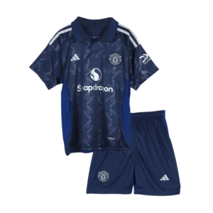 24-25 Manchester United Away Kids Jersey+Shorts