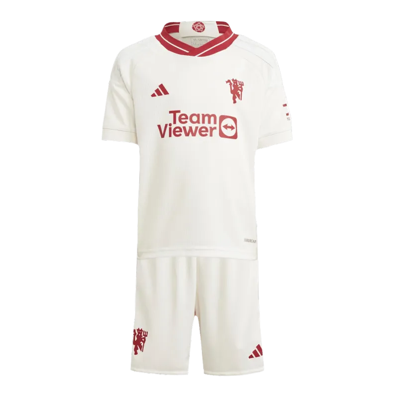 23-24 Kids Manchester United Third Away Jersey Kit