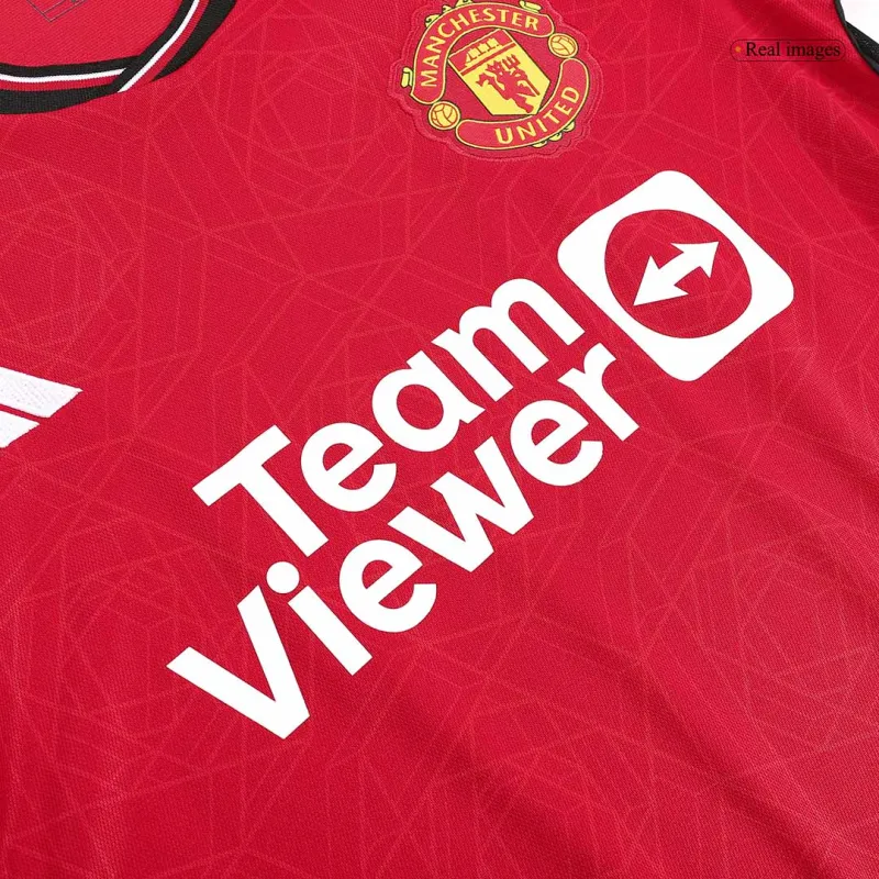 23-24 Manchester United Home Long Sleeve Jersey - Image 8