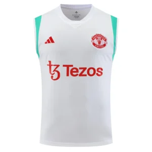 23-24 Manchester United Pre-Match Vest Jersey White