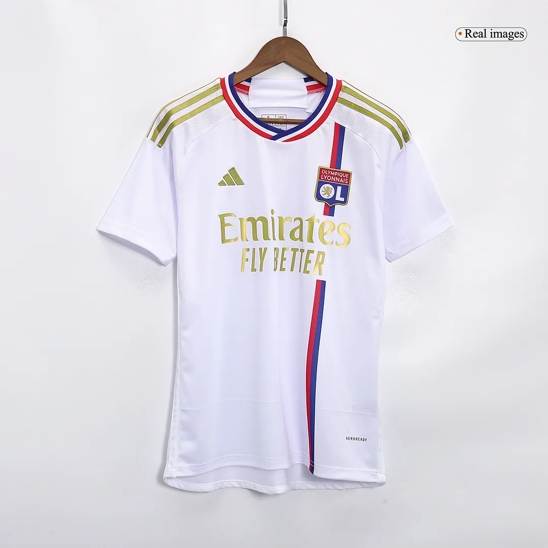 Olympique Lyonnais Home Kit Jersey+Shorts 2023/24 - Image 2