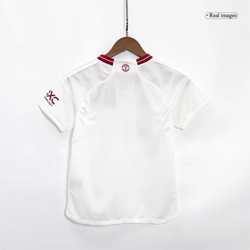 23-24 Kids Manchester United Third Away Jersey Kit - Image 3