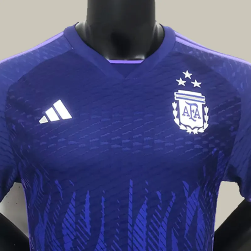 2022 Argentina World Cup Champion Edition 3 stars Away Jersey Player Version - Image 5