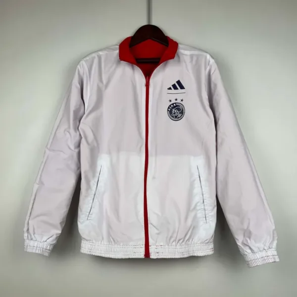 2023-2024 Ajax Reversible Windbreaker£¨Red-White£©Soccer Jersey 1:1 Thai Quality - Image 6