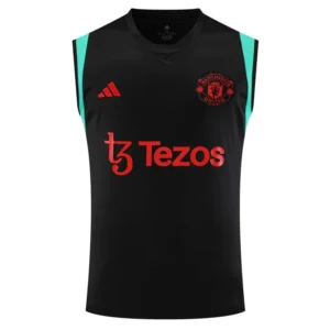 23-24 Manchester United Pre-Match Vest Jersey Black