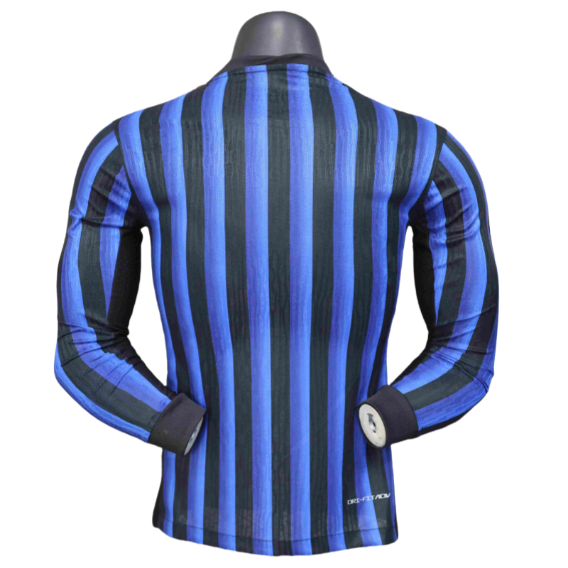 Inter Milan Home Shirt SOccer Jersey Long Sleeve Player Version 25-26 - Image 2