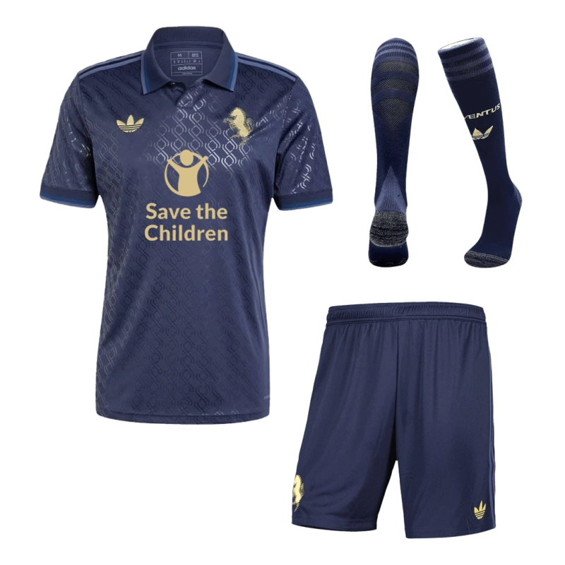 2024-25 Juventus Third Away Custom Full Soccer Kits Save The Children Sponsor