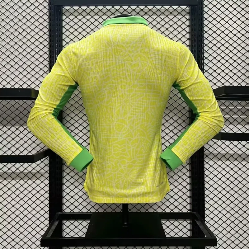 Nike Authentic Soccer Jersey Brazil Home Shirt Long Sleeve 2024 - Image 3
