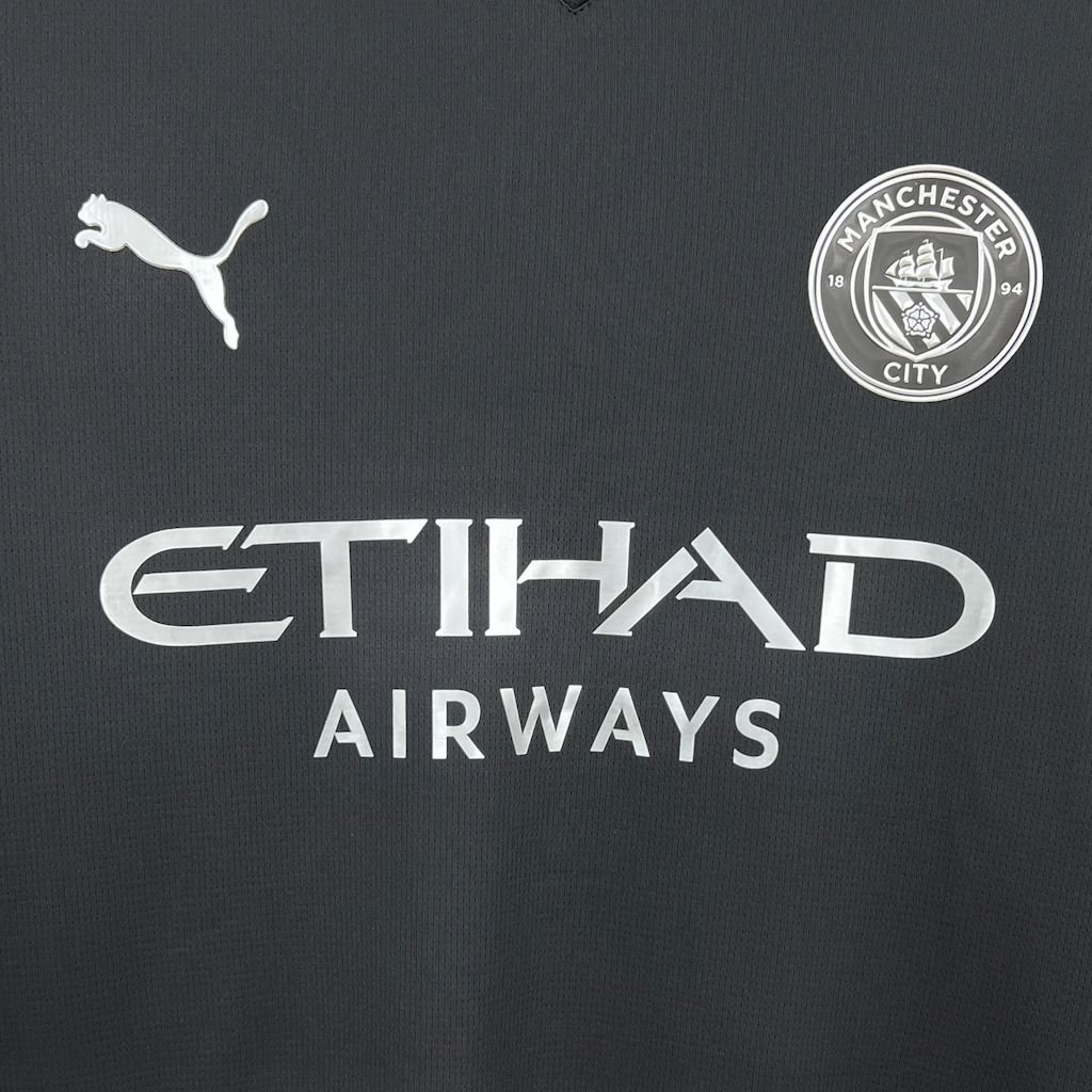Manchester City Black 3th Away Football Shirt 2025/2026 Fan Version - Image 3