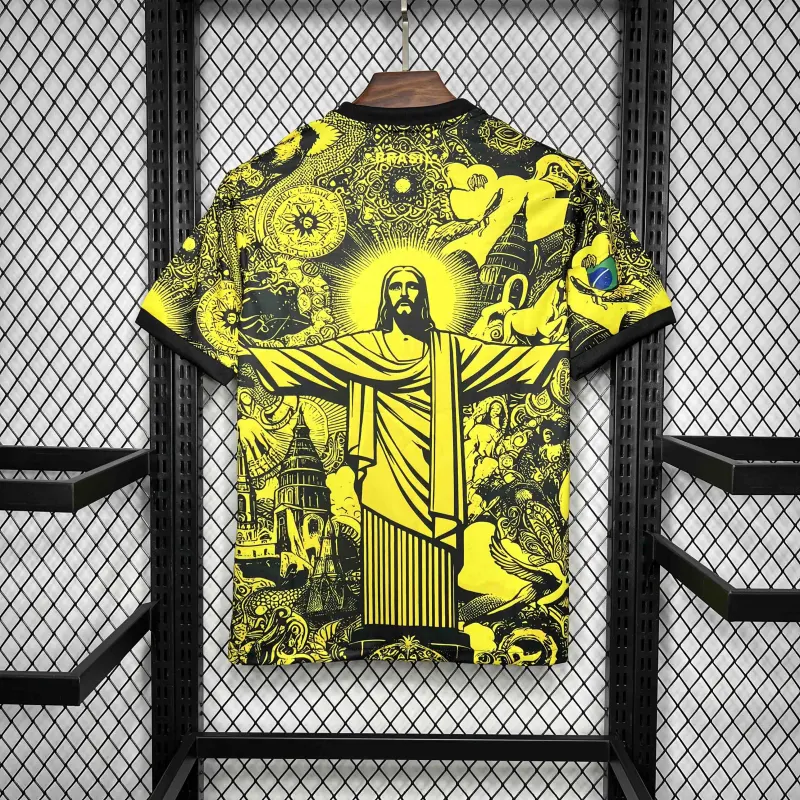 2024 Brazil Christ the Redeemer Special Kit Shirt Football - Image 4