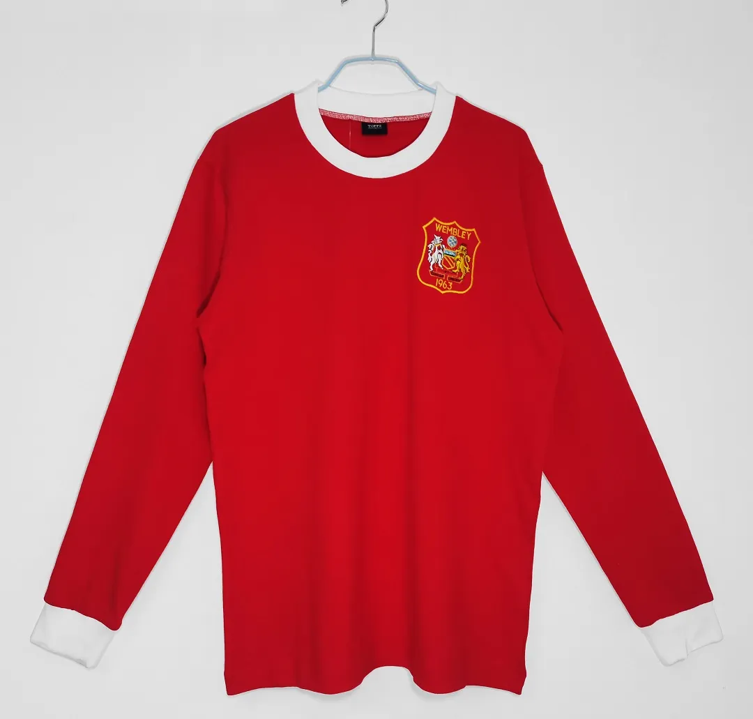 1963 Manchester United FA Cup Final Retro Long-Sleeve Jersey 1