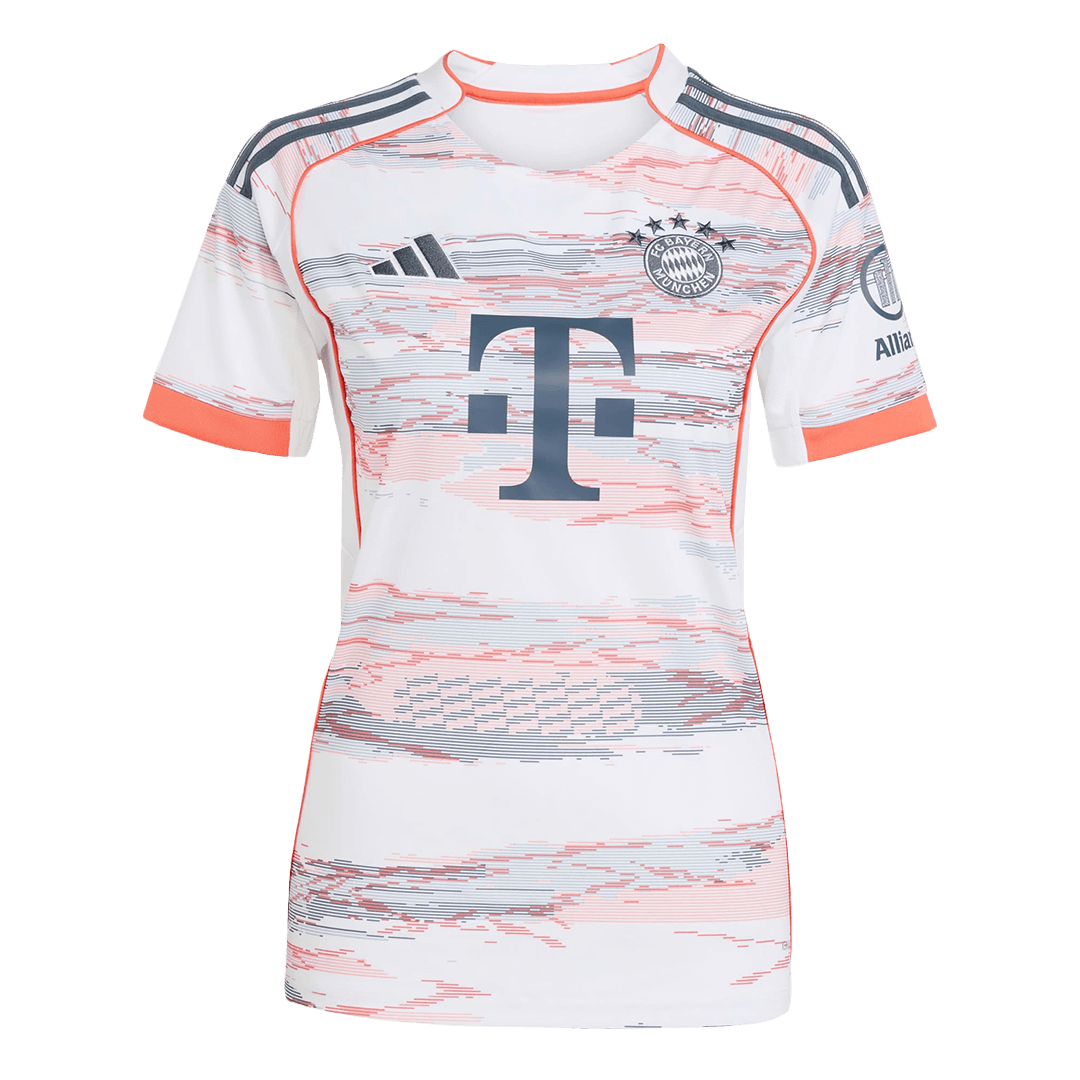 Bayern Munich Soccer Jersey Away Women's Custom Shirt 2025-26 - Image 2