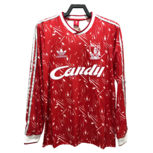 Liverpool Retro Long Sleeve Home Football Shirt 1989/1991