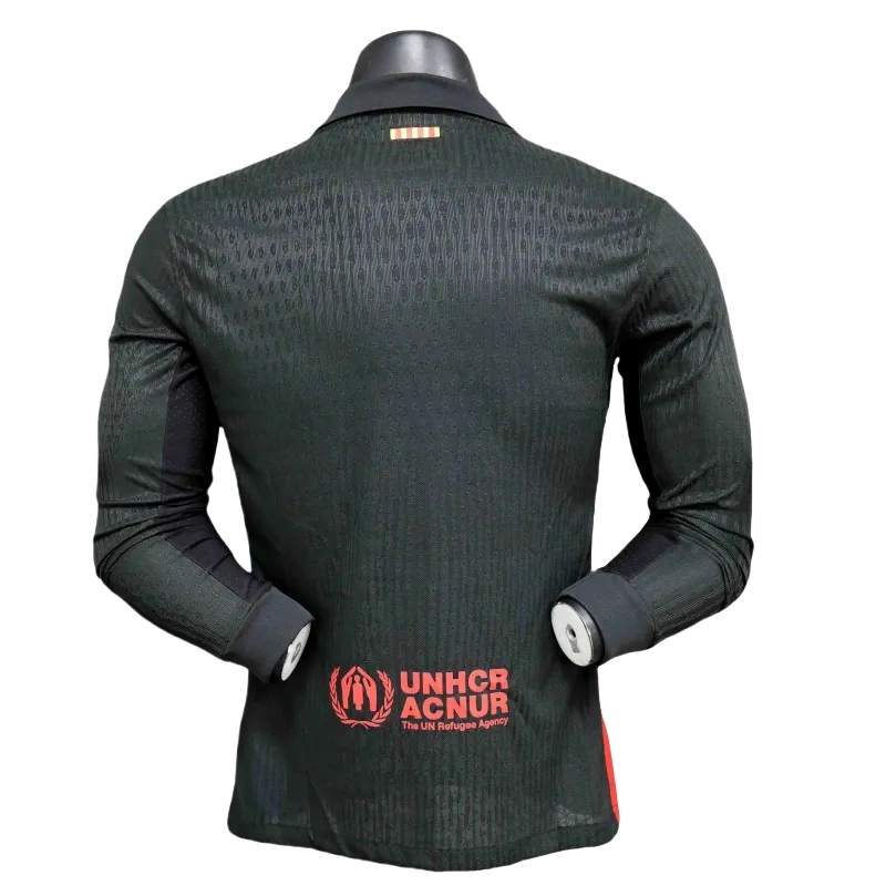 24-25 Barcelona Away Long Sleeve Kit Player Version Shirt Soccer Jersey - Image 2