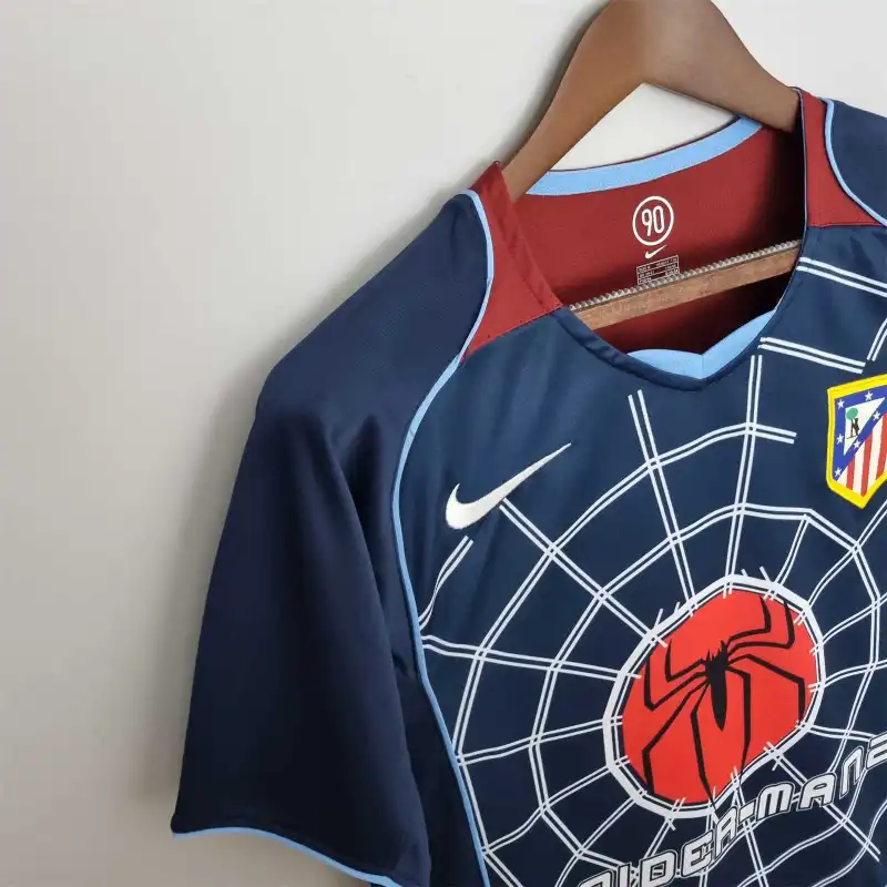 2004-2005 Atletico Madrid Retro Away Soccer Jersey Fan Version - Image 6
